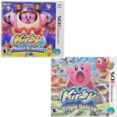 Kirby Planet Robobot & Triple Deluxe 3DS Brand New Game Bundle (Platformer) - Image 1 of 4