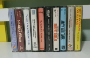 TAPES MUSIC CASSETTES MARINA PRIOR ANDY WILLIAMS THE MANTOVANI ROBERT GOULET - Picture 1 of 2