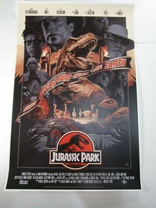 Jurassic Park Siebdruck von John Guydo Not Mondo Bottleneck Gallery Brandneu in OVP - Bild 1 von 12