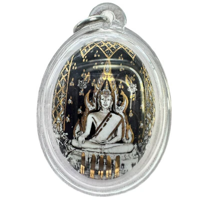 Gran Buda Phra Chinnarat Consagrado por L P Kuay Kositaram.Colgante Amuleto Foto 1 de 4