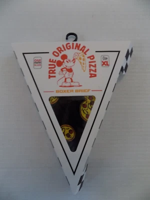 Calzoncillos boxer Disney Mickey Mouse para pizza para hombre X-grandes (40"- 42" cintura) difíciles de encontrar sin usar, en caja Foto 1 de 3