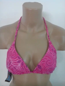 Bikini Oberteil Tropic Seaflower Skiny pink Triangel Damen Bademode - Picture 1 of 3
