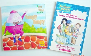  LOT OF 2 1998-2002'S BOOKS, HUMPTY DUMPTY + CASE OF HERMIE THE MISSING HAMSTER - Picture 1 of 3