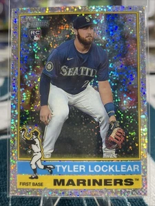 2025 Topps Heritage Chrome Tyler Locklear RC Silver Sparkle SP #447 Mariners - Foto 1 di 2