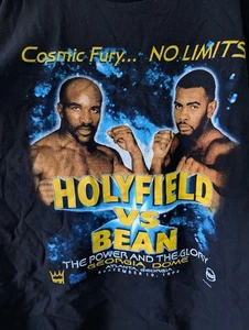 VTG Holyfield vs Bean Atlanta GA Fight Showtime Boxing Promo 1998 T Shirt XL  - Picture 1 of 9