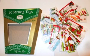 35 pz. Etichette regalo di Natale Cleo Mid-Century vintage con corde in scatola originale - Foto 1 di 5