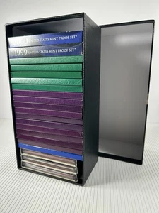 1980-2000 US Proof Set Run, 2+ Decades 21 Complete Sets w/OGP 116 coins LOT! - Picture 1 of 9