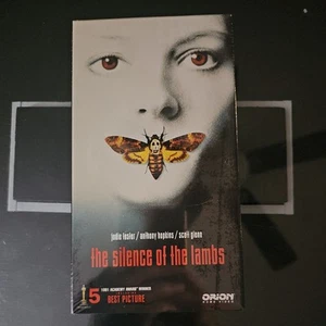 SILENCE OF THE LAMBS 1991 VHS ORION WATERMARKS SEALED 1st Release RARE RED FLIP - Picture 1 of 5
