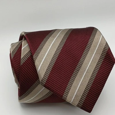 Corbata Giorgio Armani 100% Seda Hecha en Italia Rayas Multicolor (3.75x57") Foto 1 de 4