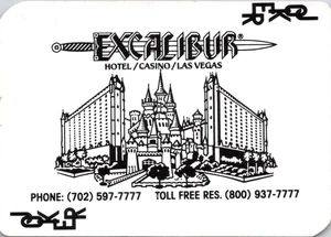 Joker - Excalibur Hotel Casino Las Vegas - abgesagte einzelne Swap Spielkarte - Bild 1 von 2