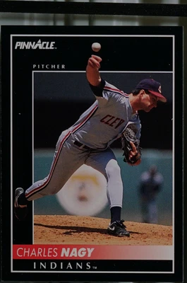 1992 Pinnacle Baseball Charles Nagy #383 - Image 1 of 2