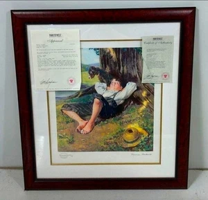 *Investment Alert* Rare Norman Rockwell Signed Seriolithograph #506/750 - Picture 1 of 7