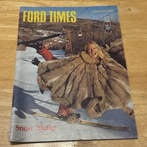 1974 January Ford Times Magazine Torino Mustang Wind Surfing Suzy Chaffee - Picture 1 of 24