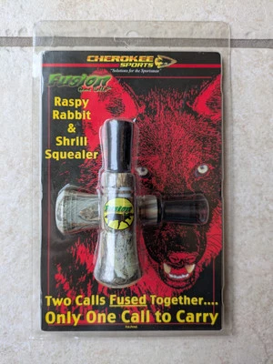 CHEROKEE SPORTS RASPY RABBIT & SHRILL SQUEALER CALL  PREDATOR Calls NEW #510 - Image 1 of 3