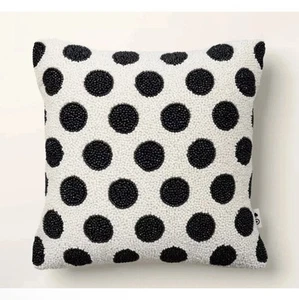 12"x12” Beaded Polka Dot Square Throw Pillow kate spade new york x target NEW - Picture 1 of 3