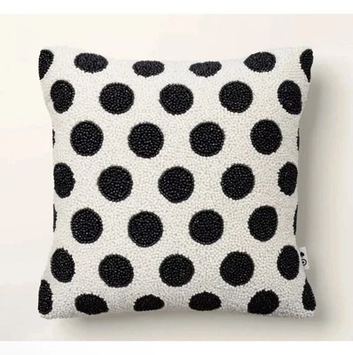 Almofada quadrada de bolinhas com miçangas 12"x12" kate spade nova york x alvo NOVO - Imagem 1 de 3