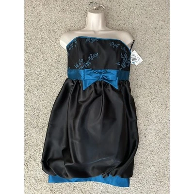 Винтажный Gunne Sax Jessica McClintock sz 9 без бретелек вечеринки праздничное платье новый Z22 - Изображение 1 из 4