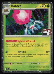 Pokemon Rabsca (Cosmos Holo) 024/162 Paquete de Premios Serie Cartas Cosmo Holo - Casi Nuevo - Imagen 1 de 2