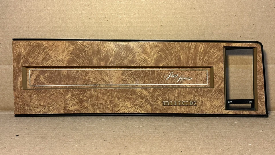 OEM 1980-90 Buick Electra Park Avenue right Dash Panel Woodgrain Bezel Passenger - Image 1 of 4