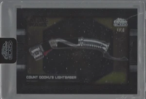 2024 Topps Chrome Black Star Wars - Shadowbox #DD12 - Dooku Lightsbaber /50 - Picture 1 of 1