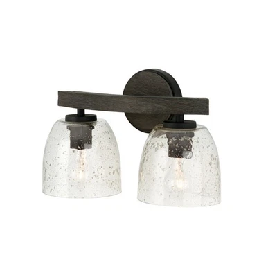 Capital Lighting 147621-536 Clive 2 Light 16"W Vanity Light - Carbon Grey / - Image 1 of 4