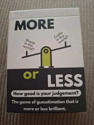 More or Less Card Game - Fun  Party Game - Great For Christmas Family Time - Image 1 of 4