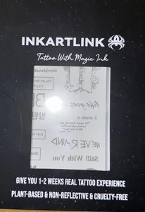 INKARTLINK Temporary Tattoos, Semi Permanent Tattoos, Adult Art Designs, Part - Picture 1 of 8