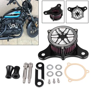 Filtro filtro de aire CNC cromado para Harley Touring Softail Deluxe FLSTN Slim FLS - Imagen 1 de 17