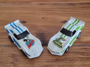 Tyco White Corvette Wheelie Car's, Pair Hawk and Cobra - Picture 1 of 15