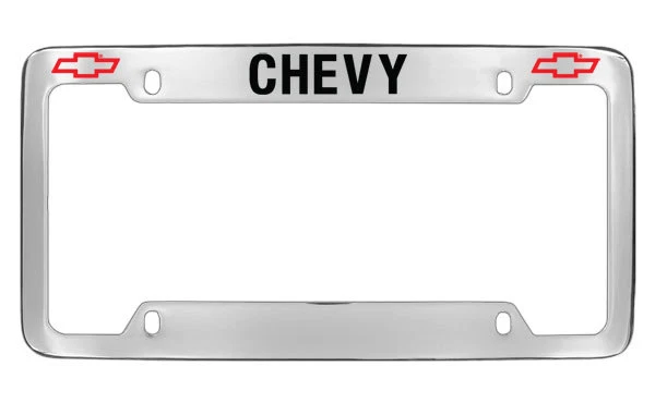 CHEVROLET CHEVY CHROME LICENSE PLATE FRAME HOLDER - Image 1 of 1
