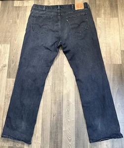 Levi Strauss 559 Mens Jeans 42X34 Dark Blue Classic 5-Pocket Casual Denim Pant - Picture 1 of 7