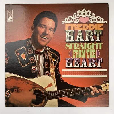 Freddie Hart Straight From The Heart LP Record Album Vinyl - Image 1 of 3