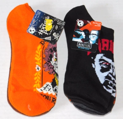 Calcetines para mujer Halloween Hocus Pocus Monsters No Show 4 pares se adapta a zapatos talla 4-10 Foto 1 de 4
