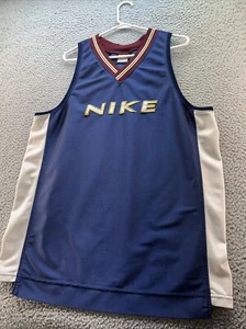 Vintage Nike Basketball Trikot Herren L blau Nike Rechtschreibung ärmellos kleinere Mängel - Bild 1 von 18