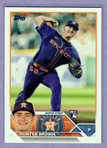 2023 Topps Serie 1 Hunter Marrón Tarjeta de Novato #111 Astros RC QTY - Imagen 1 de 2