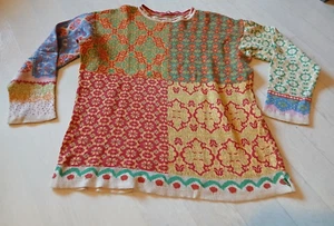 Vintage Pullover von Oilily Damen Größe M buntes Muster Baumwolle - Bild 1 von 4