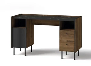 Schreibtisch PRESTIGO P9 Arbietstisch 135x79x55cm cm mit Schrank 3 Schubkästen - Bild 1 von 7