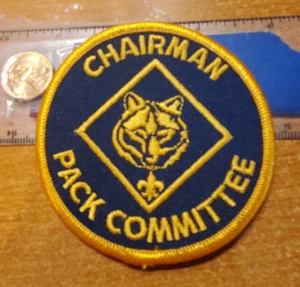 BSA Chairman Pack Committee Positionspflaster, 1990-2009 klare Kunststoffrückseite - Bild 1 von 2