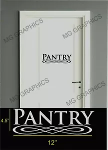 PANTRY VINYL WALL / GLASS DECAL KITCHEN DECOR LETTERING STICKER - Picture 1 of 5