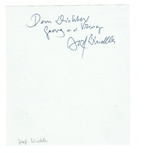 Josef Winckler (1881-1966) Autograph für Georg von der Vring Schriftsteller - Bild 1 von 1
