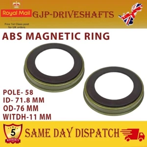 2X FOR FORD FIESTA V FUSION FOCUS REAR ABS MAGNETIC RING - Picture 1 of 3