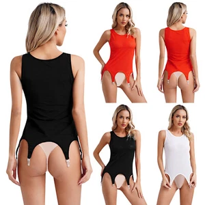 Womens Lingerie See Through Dress Nylon Underwear Sexy Underdress Mini Catsuit - Picture 1 of 45