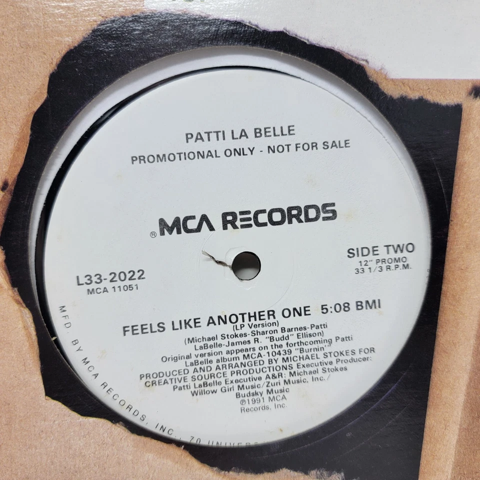 Patti La Belle Feels Like Another One M- 12" Vinyl Record Single + Free Sleeve Foto 1 de 4