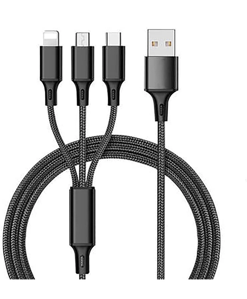3-IN-1 Fast Charging Cable Type c For Samsung Galaxy, iPhone - Image 1 of 1