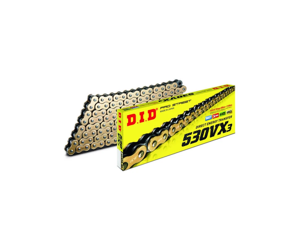 Catena Di Trasmissione D.I.D Tipo 530 VX3 X-Ring / 126 Maglie / 4525516397285 - Immagine 1 di 1