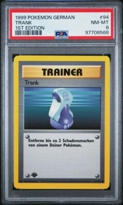 PSA 8 TRANK 94 1ST EDITION GERMAN BASE SET 1999 POKEMON VINTAGE - Image 1 of 2