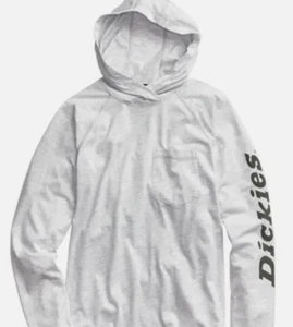 Dickies Hooded Shirt Mens 3XL XXXL Gray Outdoor Workwear UV Long Sleeve NWT - Picture 1 of 8