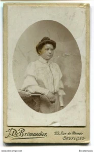 Photo Ancienne - Bruxelles - Femme - Photographie J. De Brémaecker (A1) - Foto 1 di 2