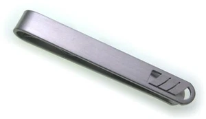 Tie Holder Made of Stainless Steel Perforated Matte Line-Matte Eroded Quality - Picture 1 of 2