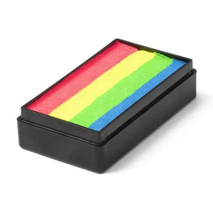 Rainbow Glow - Global Colours 25g UV One Stroke Magnetic BodyArt Special FX Cake - Picture 1 of 2